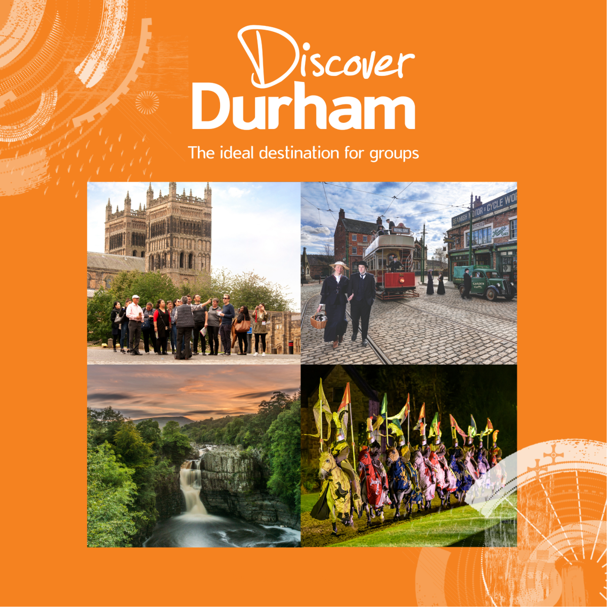 Front cover of the Discover Durham Brochure